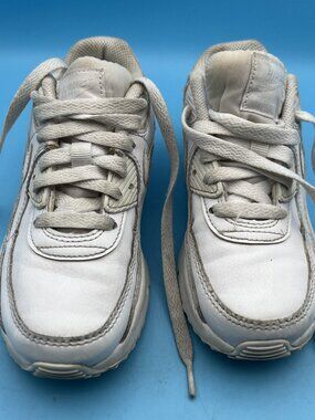 CD6867-100 Nike Air Max Kids Sneakers Unisex White, Size 13C Lace Up Shoes *